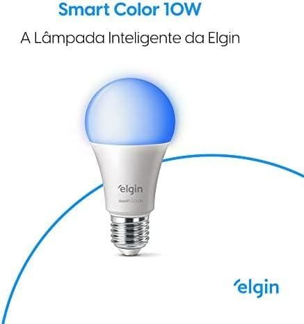 Lâmpada Inteligente Smart Color 10W Elgin RGB Wifi Compatível com Alexa e Google Home Lâmpada Inteligente Smart Color 10W Elgin RGB Wifi Compatível com Alexa e Google Home