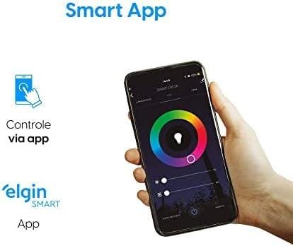 Lâmpada Inteligente Smart Color 10W Elgin RGB Wifi Compatível com Alexa e Google Home Lâmpada Inteligente Smart Color 10W Elgin RGB Wifi Compatível com Alexa e Google Home